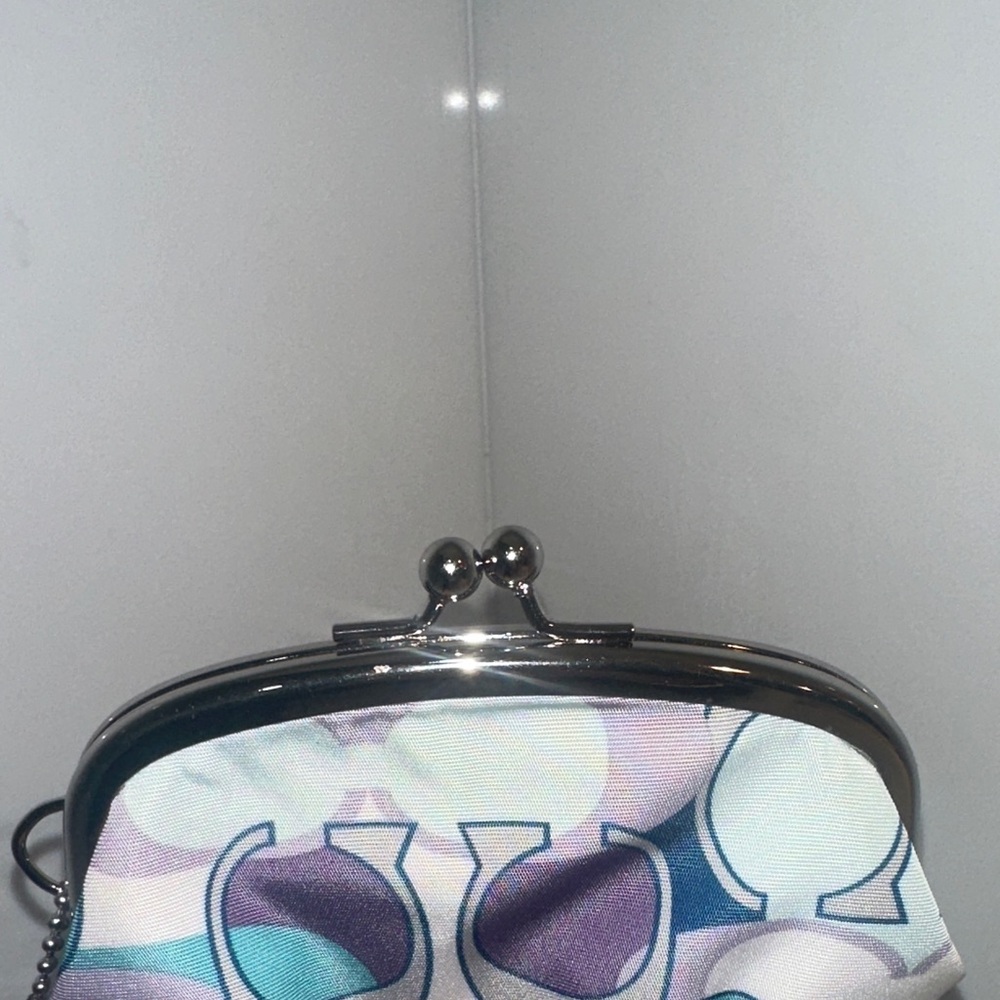 Coach Kisslock Multicolor Coin Purse - Picture 4 of 6